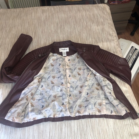 Day Trip Brown Faux Leather Moto Jacket - Picture 12 of 16